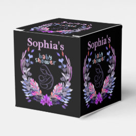 Caixinha De Lembrancinhas Chá de fraldas de Monograma Cute Personalizado