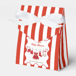 Caixinha De Lembrancinhas Chá de fraldas de Natal | Papais noeis Vermelho e