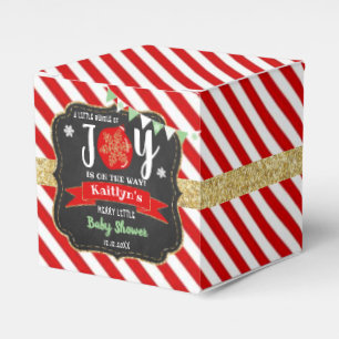 Caixinha De Lembrancinhas chá de fraldas De Natal "Pequeno Pacote De Alegria