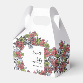 Caixinha De Lembrancinhas Chá de fraldas de Pastel Selvagem Colorida