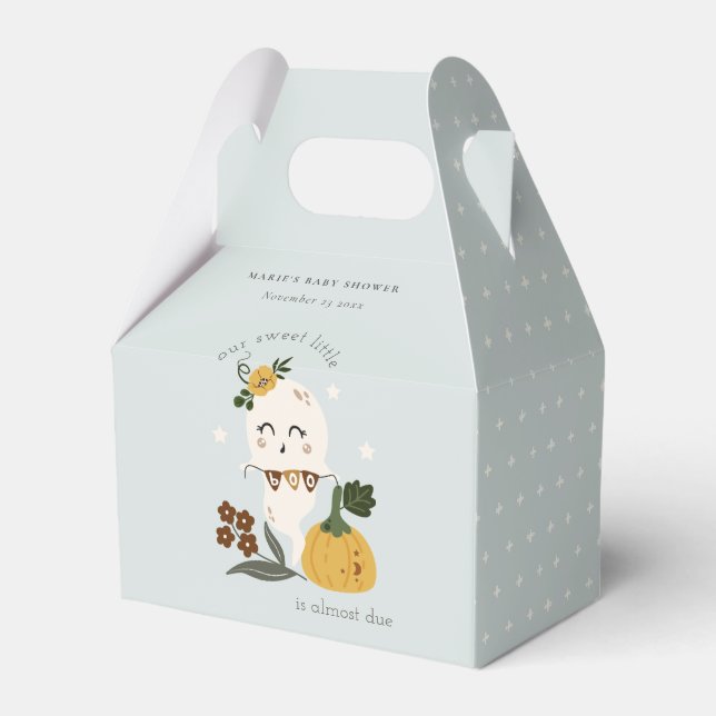 Caixinha De Lembrancinhas Chá de fraldas de Pequeno Boi Azul Fantasma (Frente)