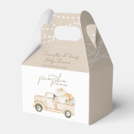 Caixinha De Lembrancinhas Chá de fraldas de queda moderna minimalista da abó