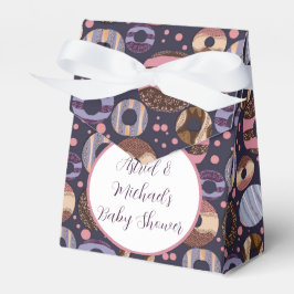 Caixinha De Lembrancinhas Chá de fraldas de Rosquinhas Roxas