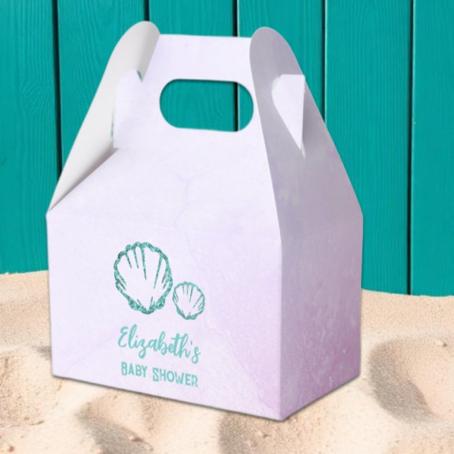Caixinha De Lembrancinhas Chá de fraldas de Seashell (Criador carregado)