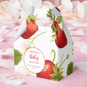 Caixinha De Lembrancinhas Chá de fraldas de Strawberry Berry Sweet