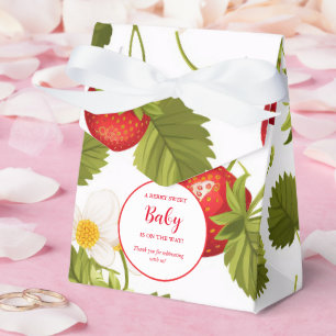 Caixinha De Lembrancinhas Chá de fraldas de Strawberry Berry Sweet