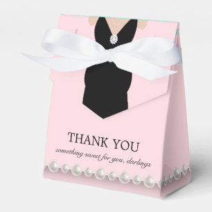 Caixinha De Lembrancinhas Chá de fraldas de Tema de Tiffany Rosa Elegante