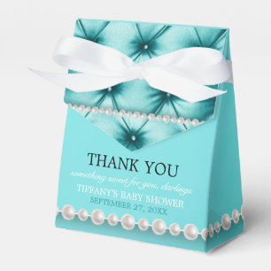 Caixinha De Lembrancinhas Chá de fraldas de Tema Tiffany Tchic Azul Elegante