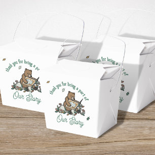 Caixinha De Lembrancinhas Chá de fraldas de Urso do Woodland Storybook