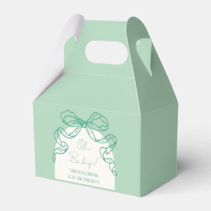 Caixinha De Lembrancinhas Chá de fraldas Desenho Da Mão Retro Whimsical
