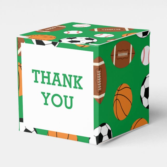 Caixinha De Lembrancinhas Chá de fraldas desportivo (Frente)