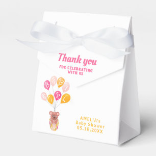 Caixinha De Lembrancinhas Chá de fraldas do Balão do Urso Bonito