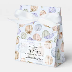 Caixinha De Lembrancinhas Chá de fraldas do Pastel Pumpkins Blue Boy