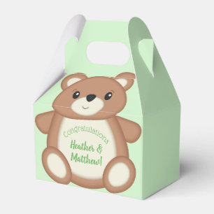 Caixinha De Lembrancinhas Chá de fraldas do Urso de Teddy