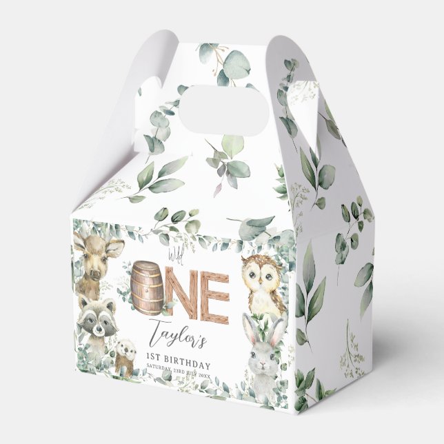 Caixinha De Lembrancinhas Chá de fraldas-dos-bosques-de-caia (Frente)