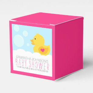 Caixinha De Lembrancinhas Chá de fraldas Ducky de borracha da menina do