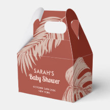 Chá de fraldas Elegante Boho Tropical Leaves