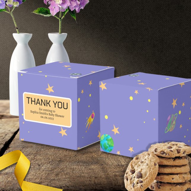 Caixinha De Lembrancinhas Chá de fraldas Espacial, Cutia Cósmica, Neutro de  (Criador carregado)