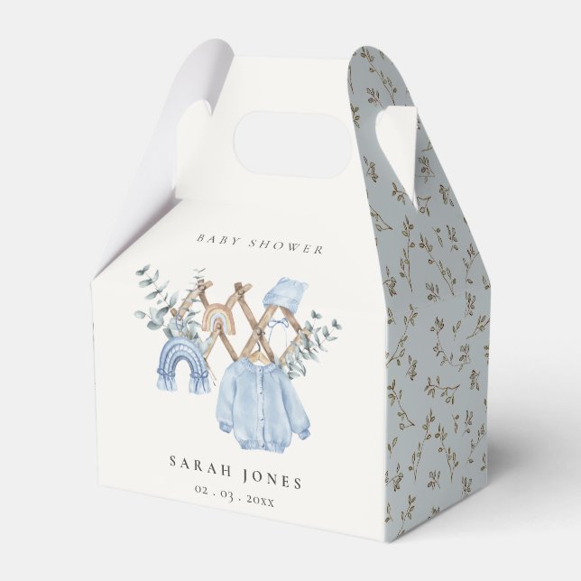 Caixinha De Lembrancinhas Chá de fraldas Essencial De Roupas De Bebê Cute Ch (Frente)