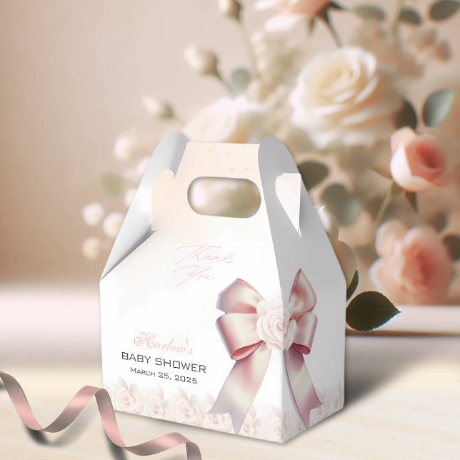Caixinha De Lembrancinhas Chá de fraldas floral de Arco rosa (Criador carregado)