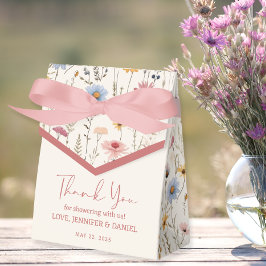Caixinha De Lembrancinhas Chá de fraldas Floral Molho Pastel Boho