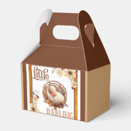 Caixinha De Lembrancinhas Chá de fraldas Floral Rustic Boho