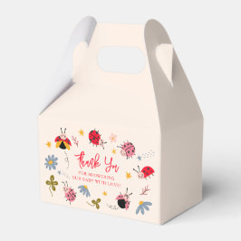 Caixinha De Lembrancinhas Chá de fraldas Inseto Ladybug Red