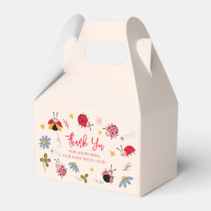 Caixinha De Lembrancinhas Chá de fraldas Inseto Ladybug Red