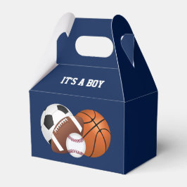 Caixinha De Lembrancinhas Chá de fraldas marinho Azul do Esporte É um Menino
