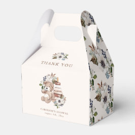 Caixinha De Lembrancinhas Chá de fraldas Neutral Boho Nursery Obrigado