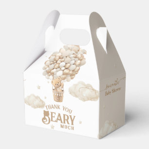 Caixinha De Lembrancinhas Chá de fraldas neutro de Espera do Balão do Urso d