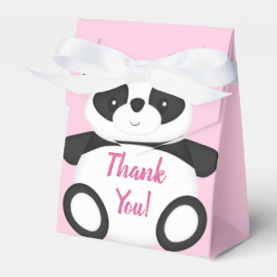 Caixinha De Lembrancinhas Chá de fraldas Panda Bear Rosa