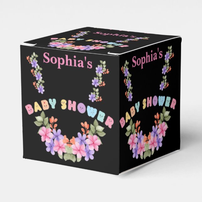 Caixinha De Lembrancinhas Chá de fraldas Personalizado Bastante (Frente)