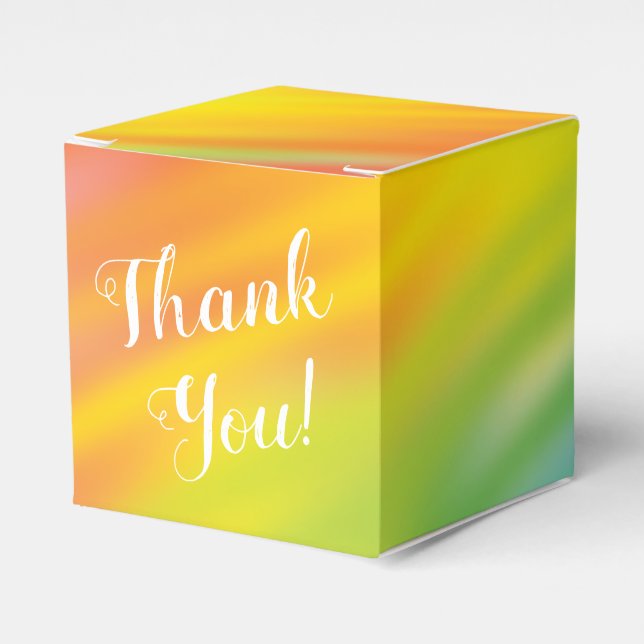 Caixinha De Lembrancinhas Chá de fraldas Rainbow Tie Dye (Frente)