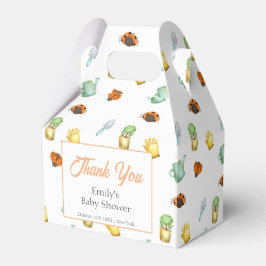 Caixinha De Lembrancinhas Chá de fraldas Rustic Greenery Ladybug Garden