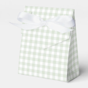 Caixinha De Lembrancinhas Chá de fraldas Sage Green Gingham