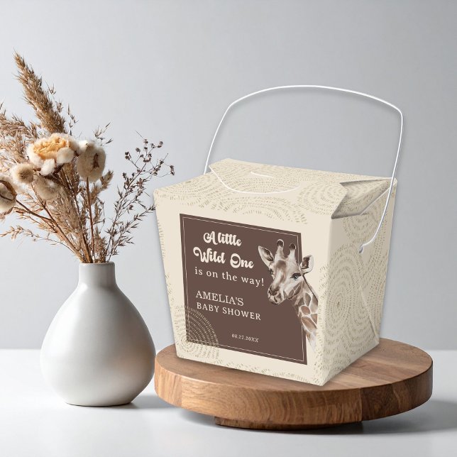 Caixinha De Lembrancinhas Chá de fraldas Selvagem de Safari Animal (Criador carregado)