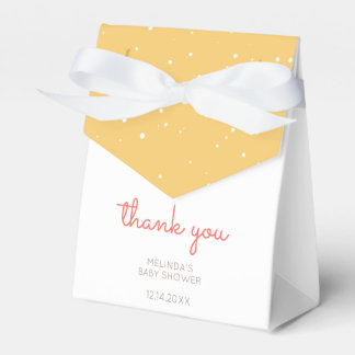 Caixinha De Lembrancinhas Chá de fraldas Solto Amarelo Branco Bonito Um Lado