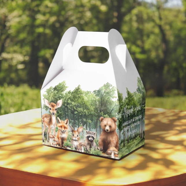 Caixinha De Lembrancinhas Chá de fraldas Tema Woodland (Criador carregado)