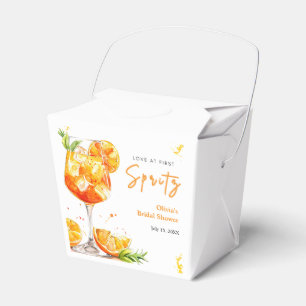 Caixinha De Lembrancinhas Chá de Noiva Amor à Primeira Spritz de Coquetel de