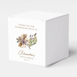 Caixinha De Lembrancinhas Chá de Noiva Boho Rústico Botânico Personalizado