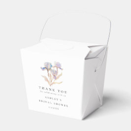 Caixinha De Lembrancinhas Chá de Noiva Floral Íris Elegante