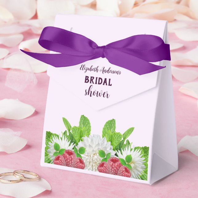 Caixinha De Lembrancinhas Chá de Noiva Jardim Dahlia (Casamento)