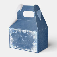 Chá de panela de Neve Azul Branco no Amor Floco de