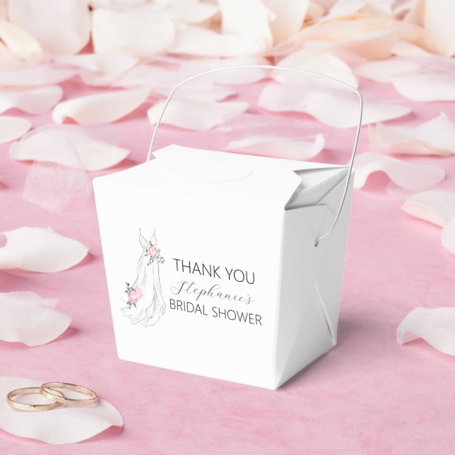 Caixinha De Lembrancinhas Chá de panela de Vestido Floral Eucalyptus Waterco (Casamento)