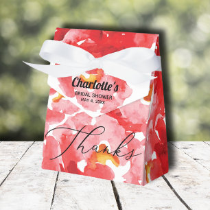 Caixinha De Lembrancinhas Chá de panela do Chic Rosa vermelha