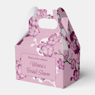 Caixinha De Lembrancinhas Chá de panela Elegante Pink Cherry Blossoms