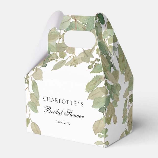 Caixinha De Lembrancinhas Chá de panela Eucalyptus (Frente)