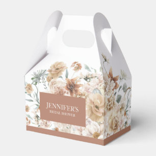 Caixinha De Lembrancinhas Chá de panela Floral Boho Terracotta