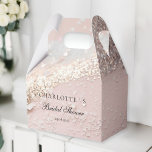Caixinha De Lembrancinhas Chá de panela moderno e brilhante<br><div class="desc">Moderna,  Glitter Geschenke-Box für deine Gastgeschenke auf deinem Chá de panela oder Festa de solteira. ist ein Fotodruck. Editiere dein Produkt in Minuten,  indem Du Deine Daten eingibst.</div>